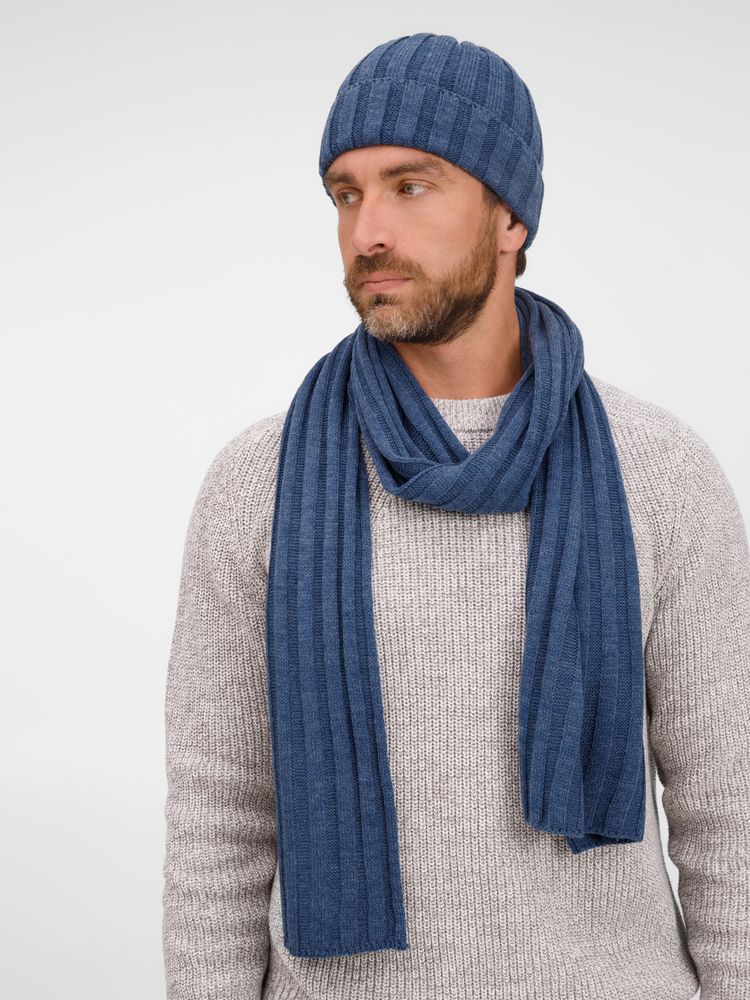 Шарф Metelitsa, синий меланж (джинс)