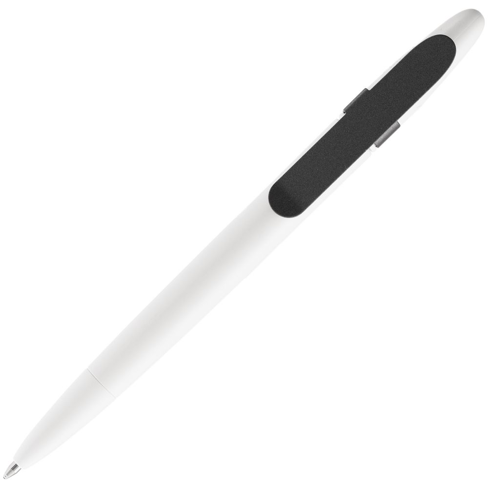 Ручка шариковая Prodir DS5 TSM Metal Clip, белая с серым Ручка шариковая Prodir DS5 TSM Metal Clip, белая с серым