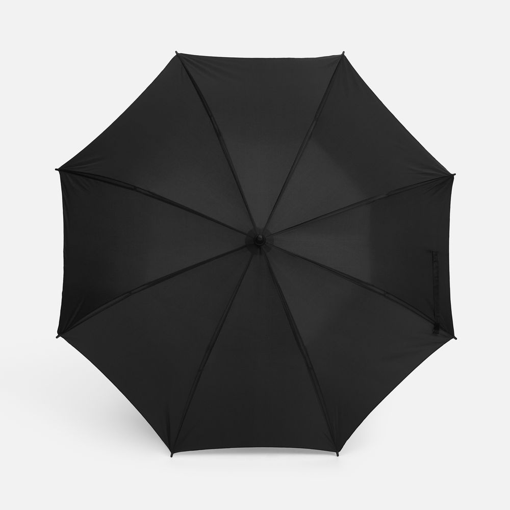 Зонт-трость Hidecolor с цветными спицами, черный с синим