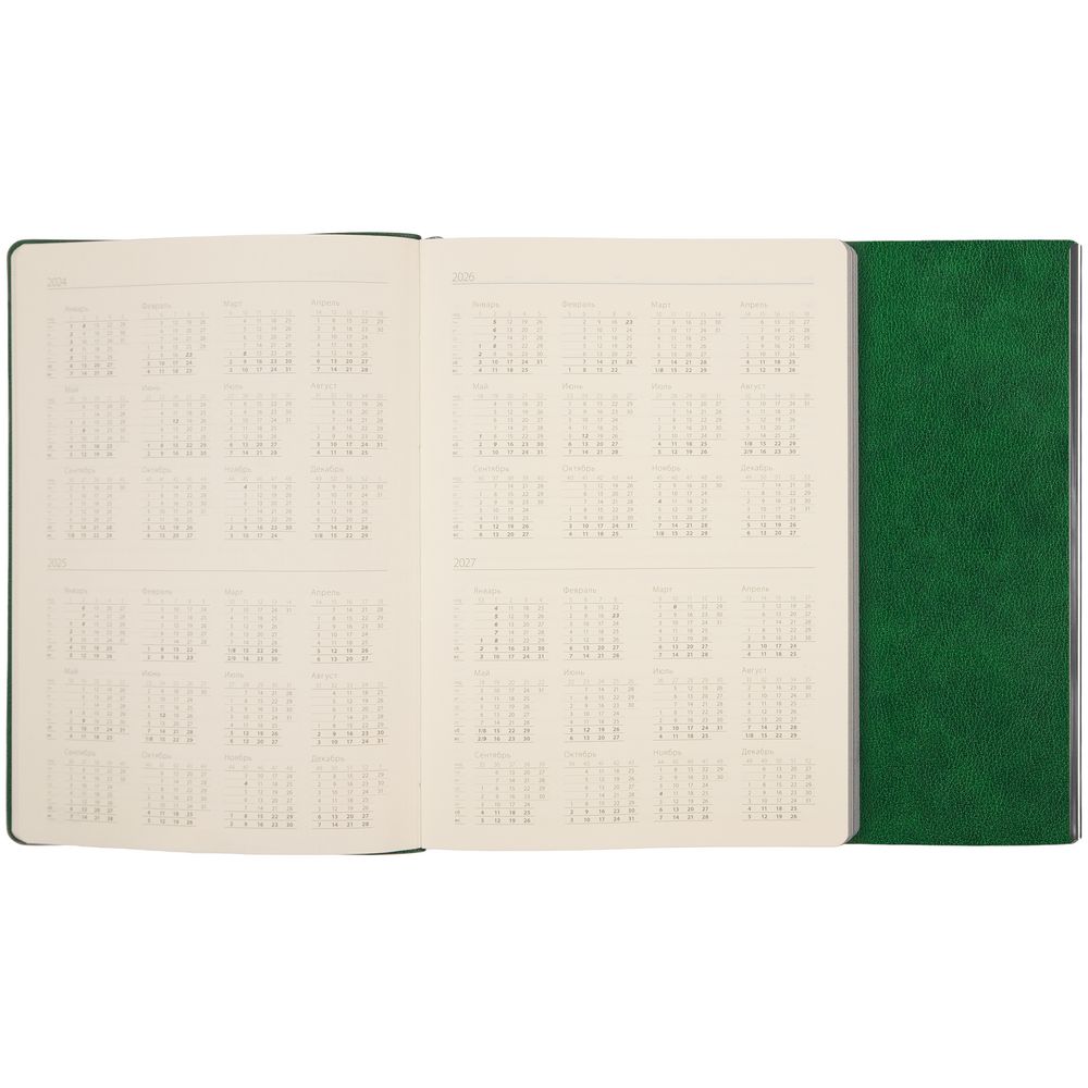 Ежедневник Petrus Flap, недатированный, зеленый Ежедневник Petrus Flap, недатированный, зеленый