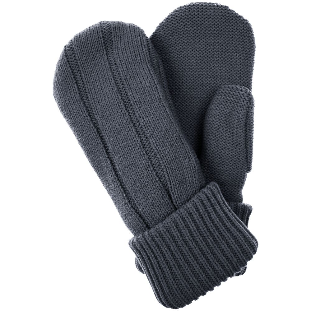 Варежки Knit Beat, серые (графит) Варежки Knit Beat, серые (графит)