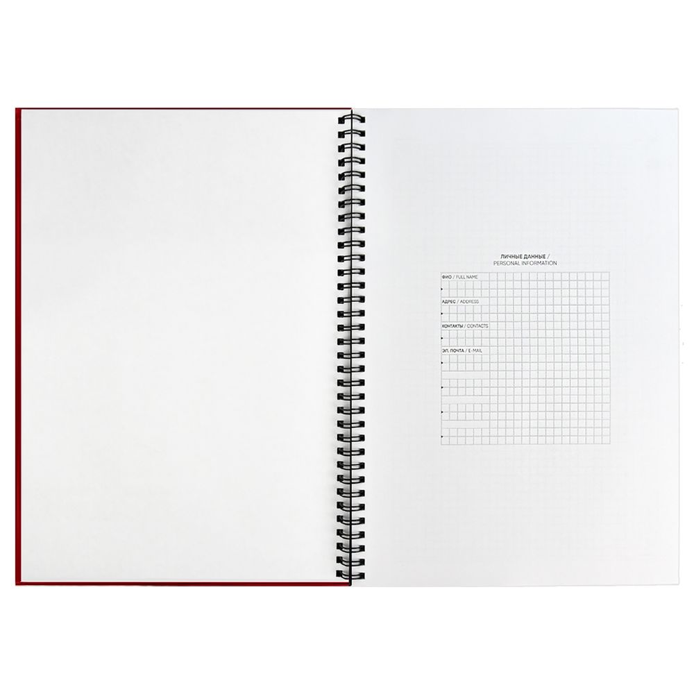 Ежедневник Notera, недатированный, красный