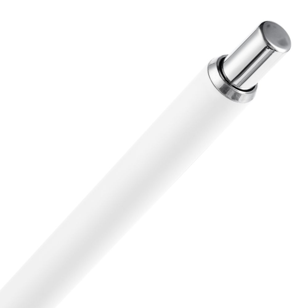 Ручка шариковая Slim Beam, белая Ручка шариковая Slim Beam, белая