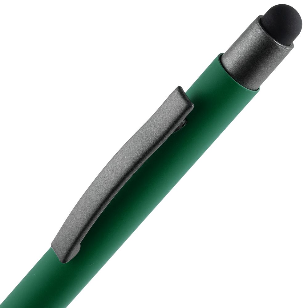 Ручка шариковая Atento Soft Touch со стилусом, зеленая Ручка шариковая Atento Soft Touch со стилусом, зеленая