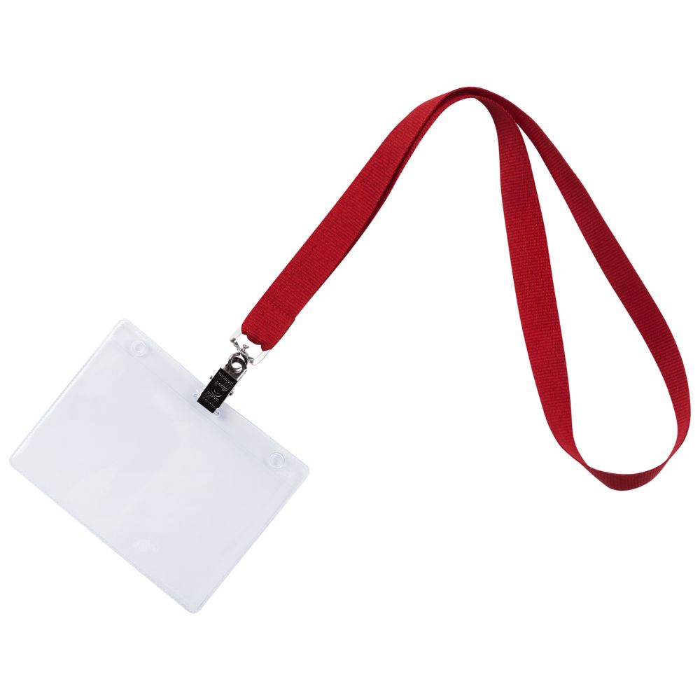 Лента для бейджа Neckband, красная Лента для бейджа Neckband, красная