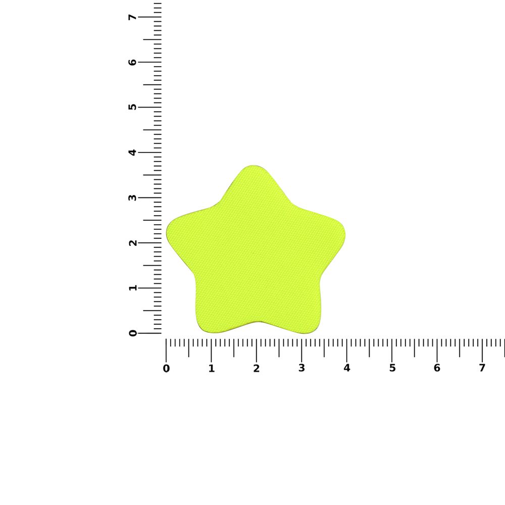 Наклейка тканевая Lunga Bial, M, желтый неон