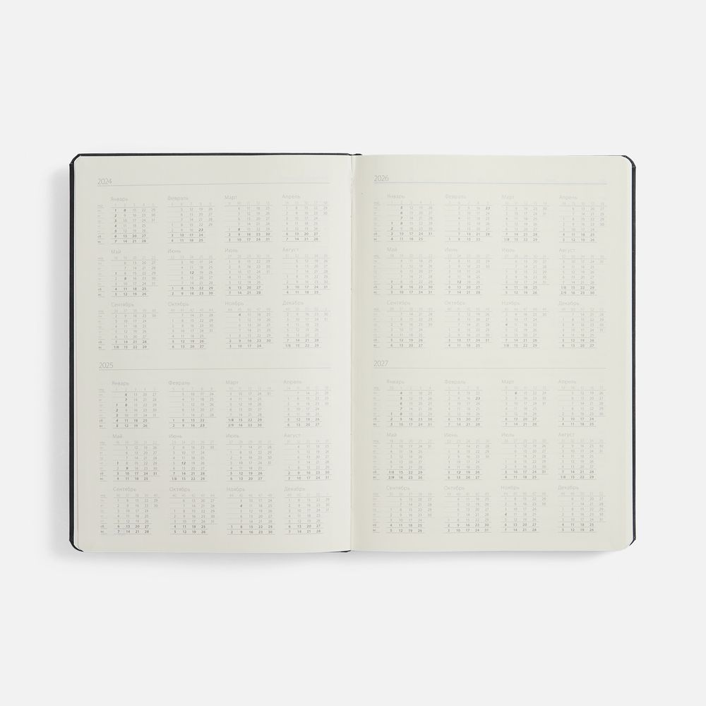 Ежедневник Urban Hard, недатированный, черный Ежедневник Urban Hard, недатированный, черный