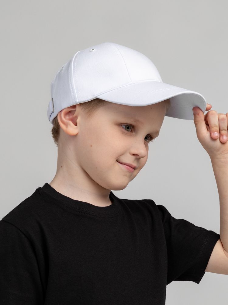 Бейсболка детская Capture Kids, белая Бейсболка детская Capture Kids, белая