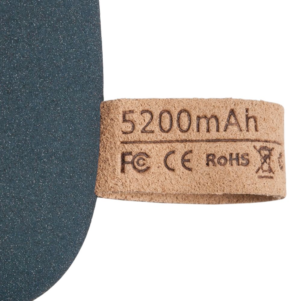 Внешний аккумулятор Pebble 5200, серо-синий Внешний аккумулятор Pebble 5200, серо-синий