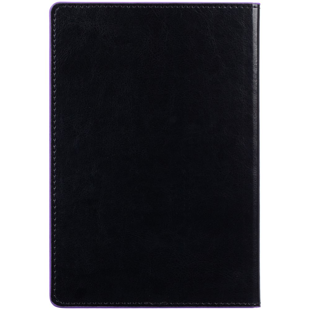 Ежедневник Alanis, недатированный, черный с фиолетовым