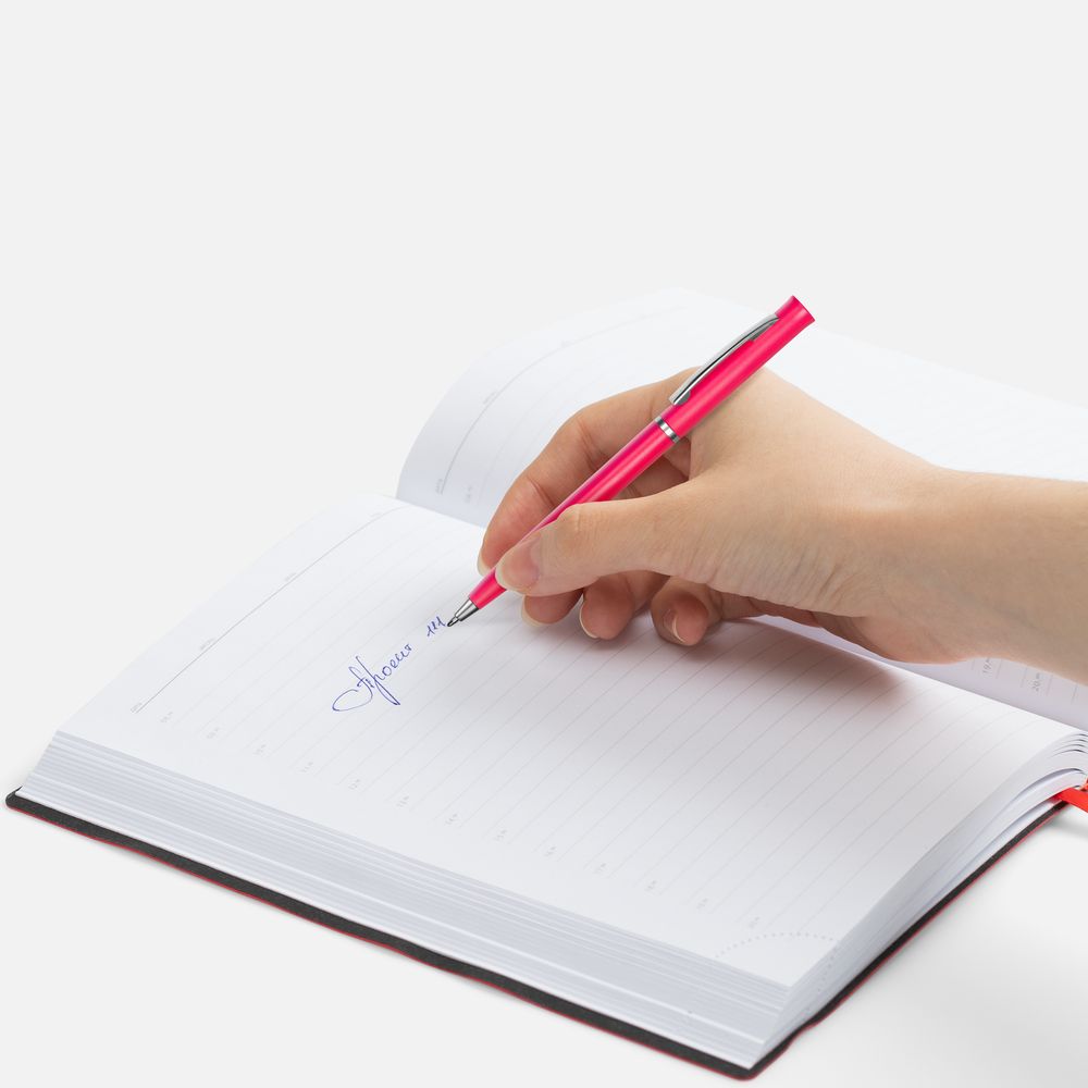 Ручка шариковая Euro Chrome, розовая