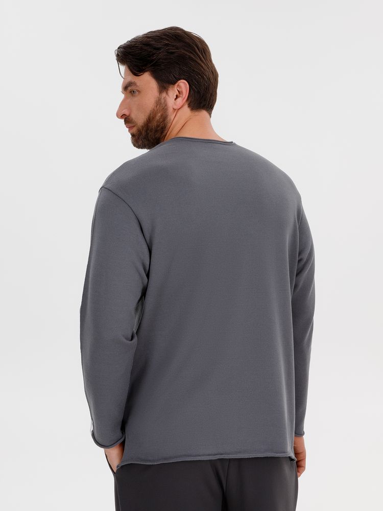 Лонгслив унисекс Siluetti Fuori, серый
