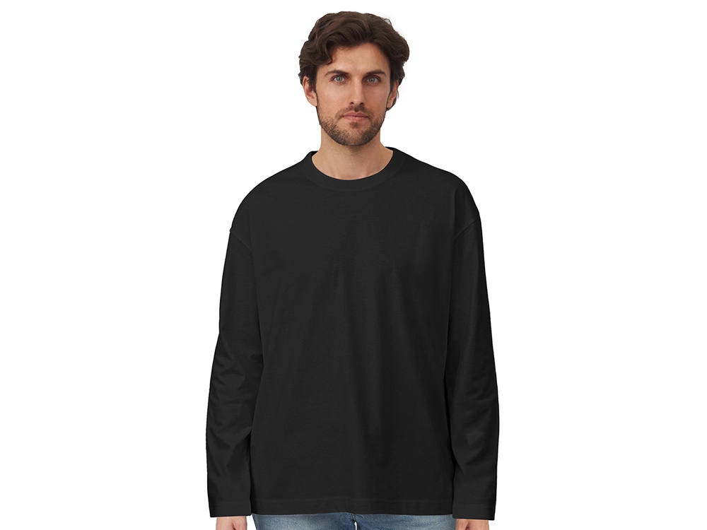 Лонгслив оверсайз Berlin унисекс, черный