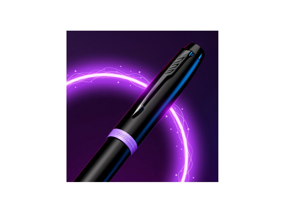 Шариковая ручка Parker IM Vibrant Rings Flame Amethyst Purple, стержень: M blue, в подарочной упаковке. Шариковая ручка Parker IM Vibrant Rings Flame Amethyst Purple, стержень: M blue, в подарочной упаковке.