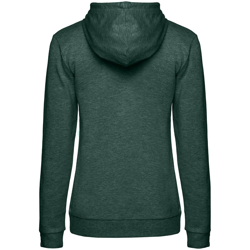 Толстовка с капюшоном женская Hoodie, темно-зеленый меланж Толстовка с капюшоном женская Hoodie, темно-зеленый меланж