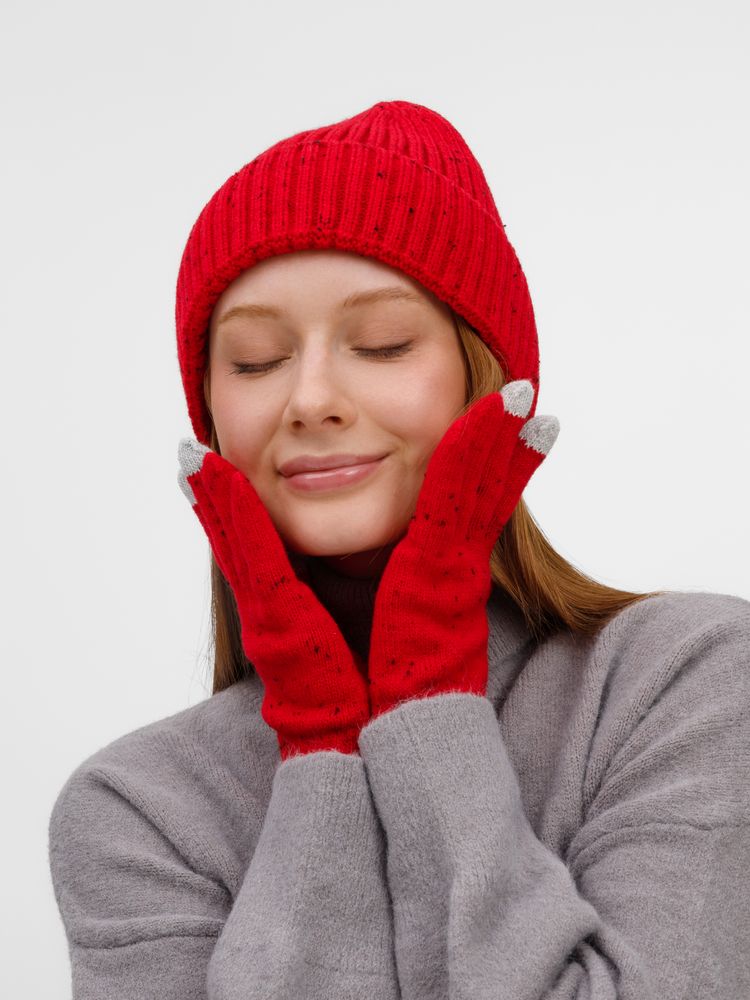 Перчатки сенсорные Spotti Senso, красные