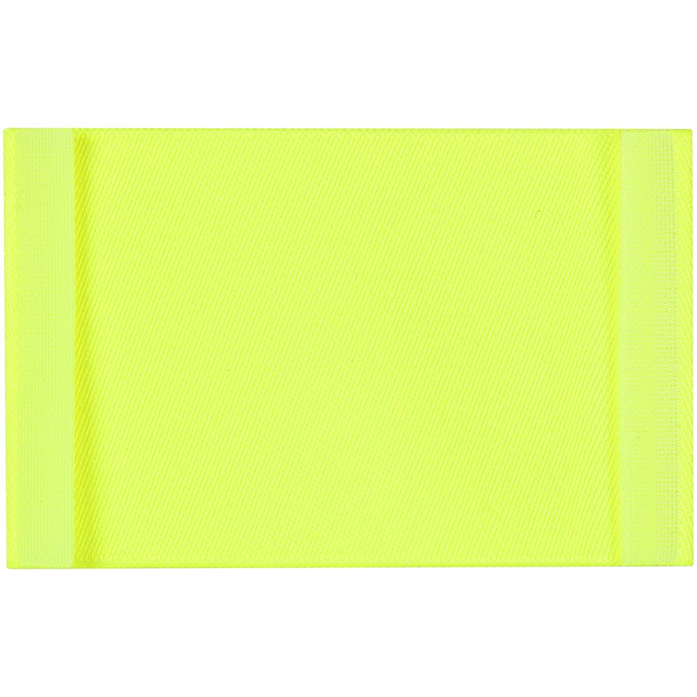 Лейбл тканевый Epsilon, XL, желтый неон