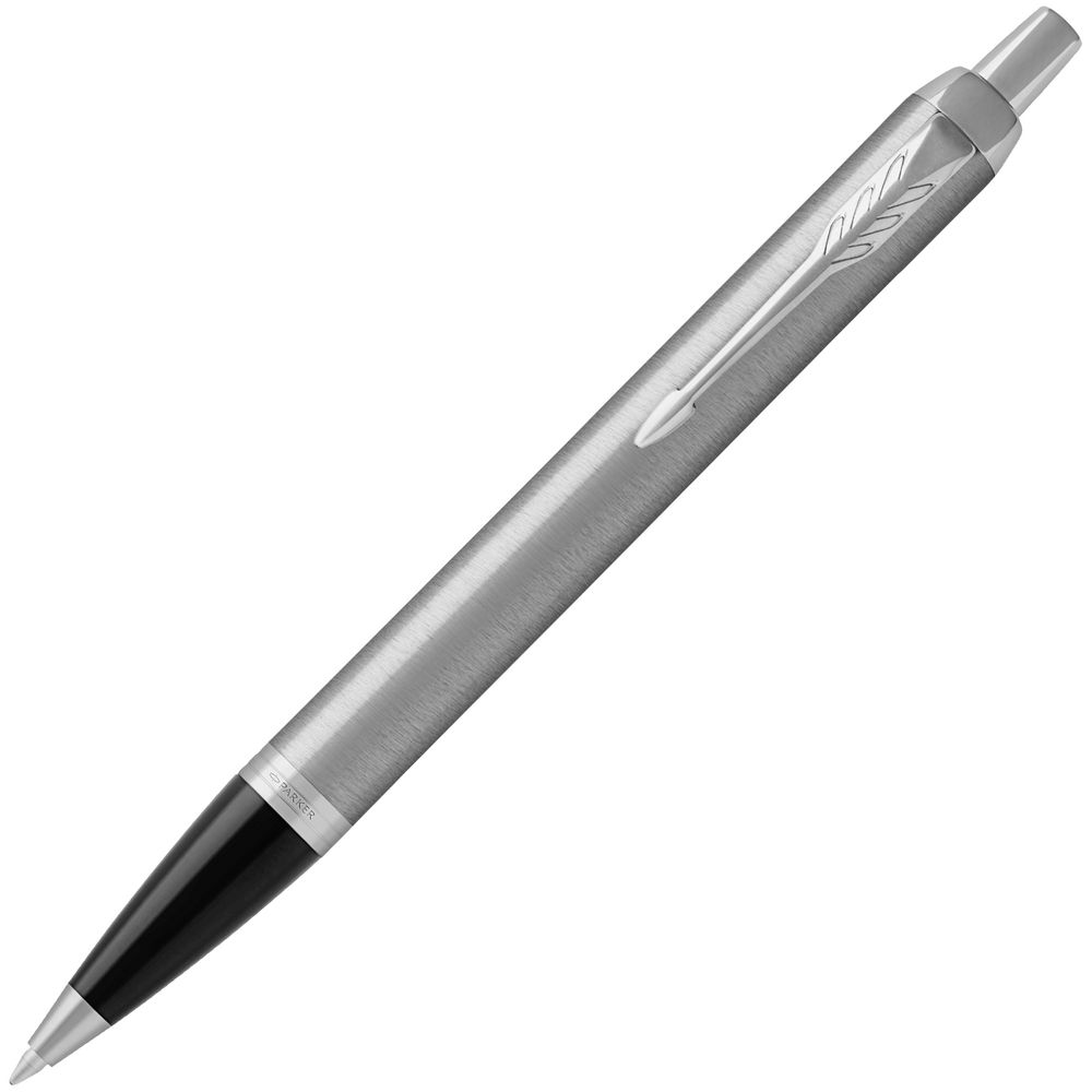 Ручка шариковая Parker IM Essential Stainless Steel CT, серебристая с черным Ручка шариковая Parker IM Essential Stainless Steel CT, серебристая с черным