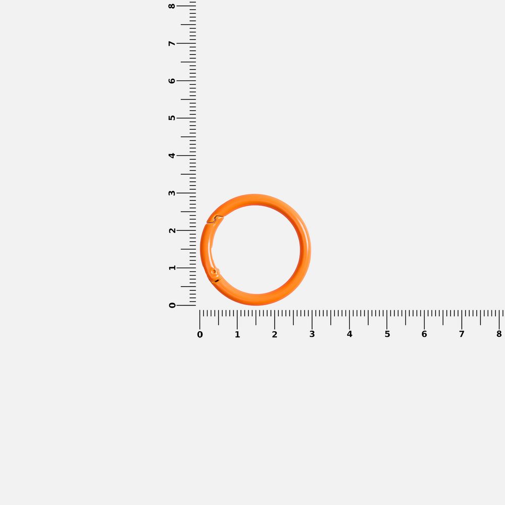 Карабин-кольцо Claus, L, оранжевый неон