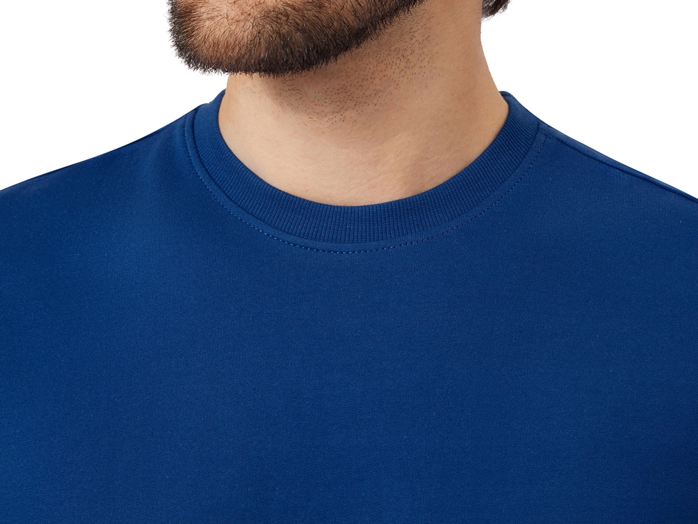 Футболка из френч терри Warsaw унисекс 220гр, кл. синий