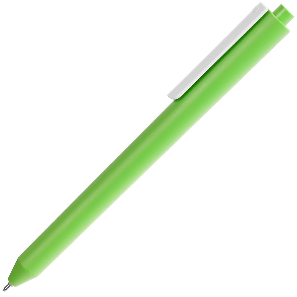Ручка шариковая Pigra P03 Mat, светло-зеленая с белым Ручка шариковая Pigra P03 Mat, светло-зеленая с белым