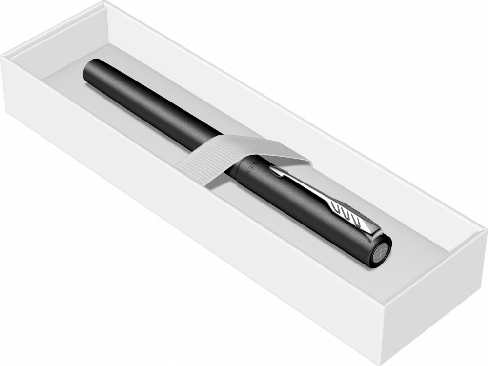 Ручка-роллер Parker Vector XL Black CT, стержень: F, цвет чернил:black, в подарочной упаковке Ручка-роллер Parker Vector XL Black CT, стержень: F, цвет чернил:black, в подарочной упаковке