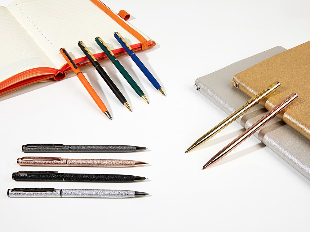 Ручка шариковая автоматическая BrunoVisconti® PALERMO цвет корпуса оранжевый, soft-touch, 0.7 мм