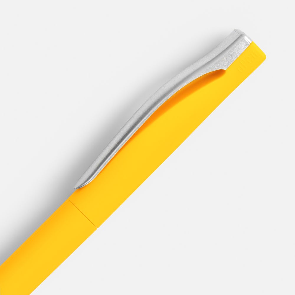Ручка шариковая Pin Soft Touch, желтая Ручка шариковая Pin Soft Touch, желтая