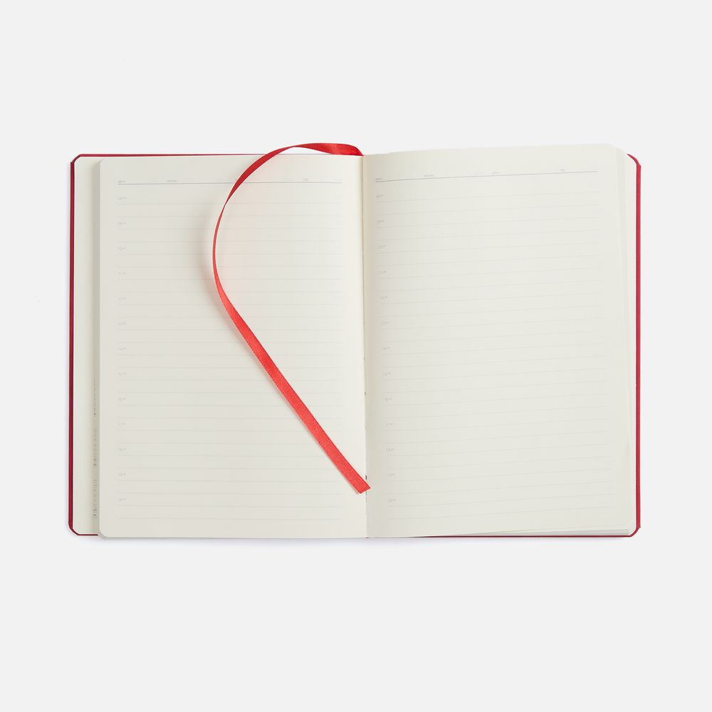 Ежедневник Urban Hard, недатированный, красный
