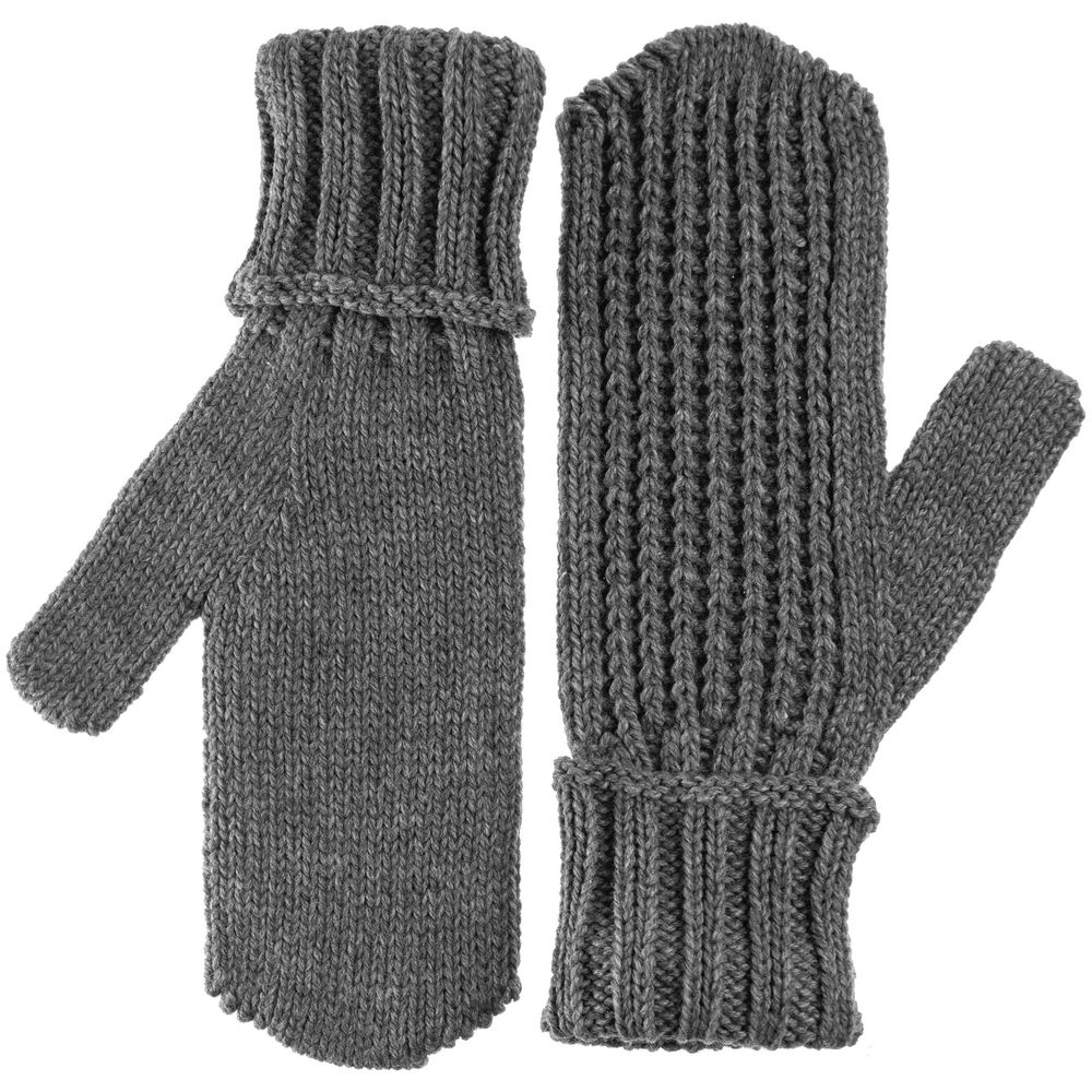 Варежки Nordkyn, серый меланж (эбонит)