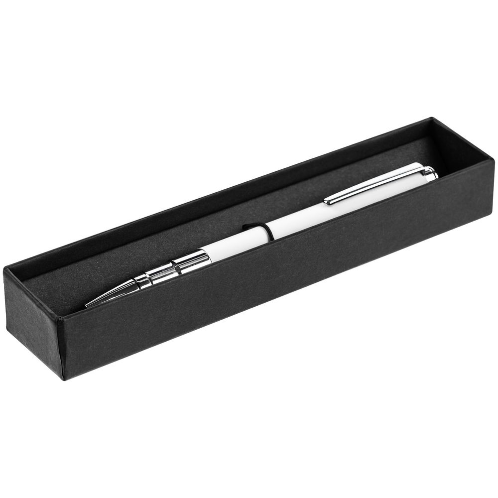 Ручка шариковая Kugel Gunmetal, белая Ручка шариковая Kugel Gunmetal, белая