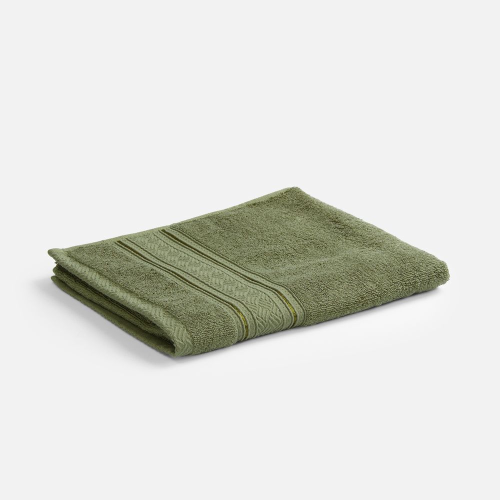 Полотенце махровое Terrychic, среднее, зеленое