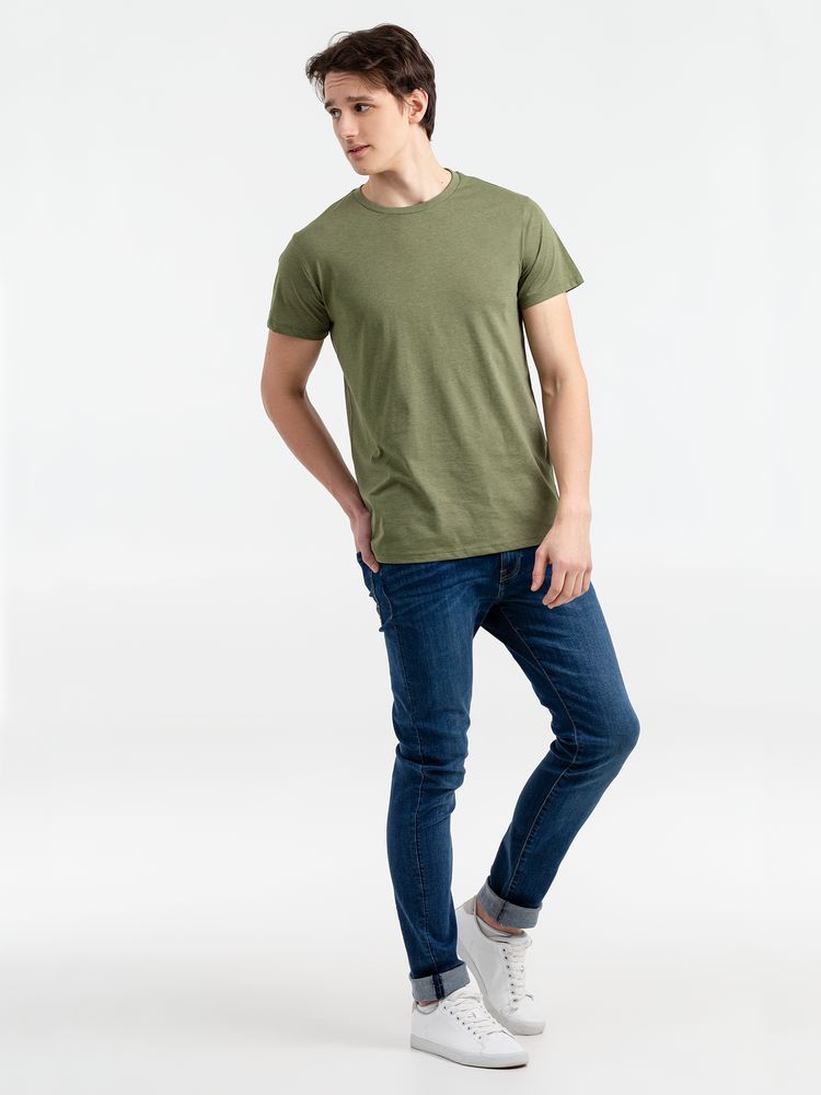 Футболка мужская Regent Fit 150, меланж хаки Футболка мужская Regent Fit 150, меланж хаки