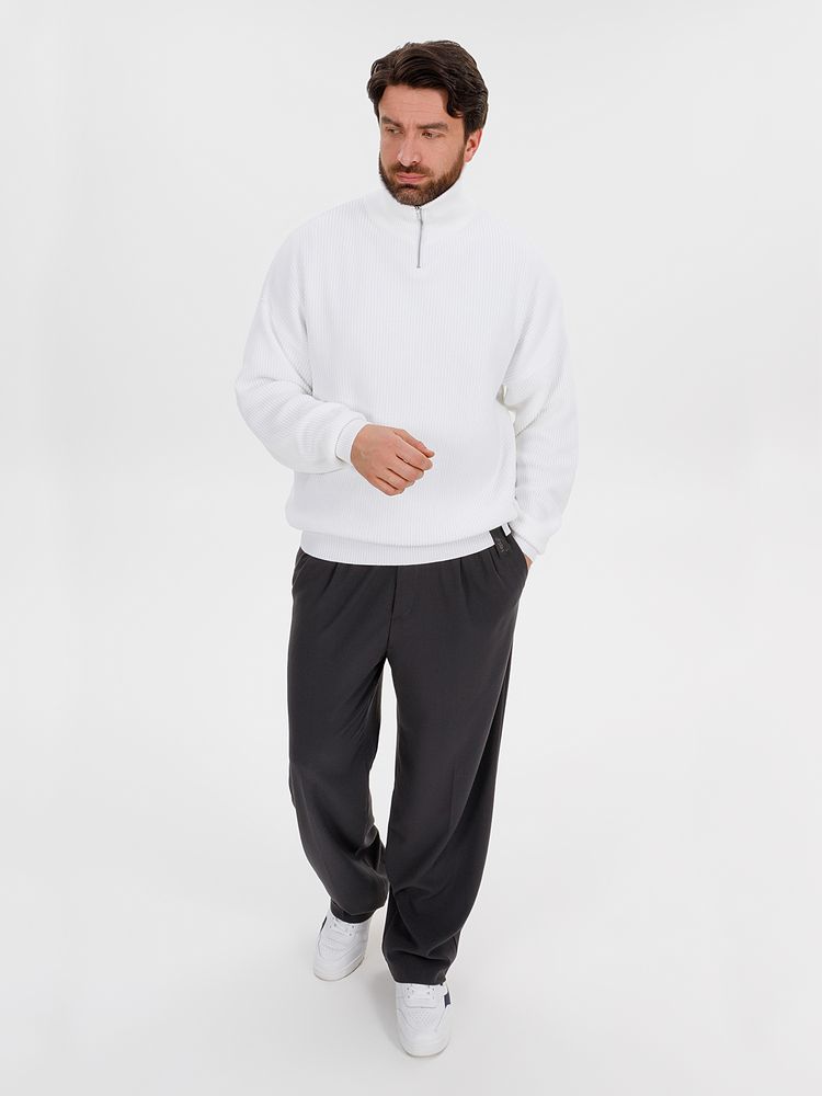 Джемпер Siluetti Birne, молочно-белый