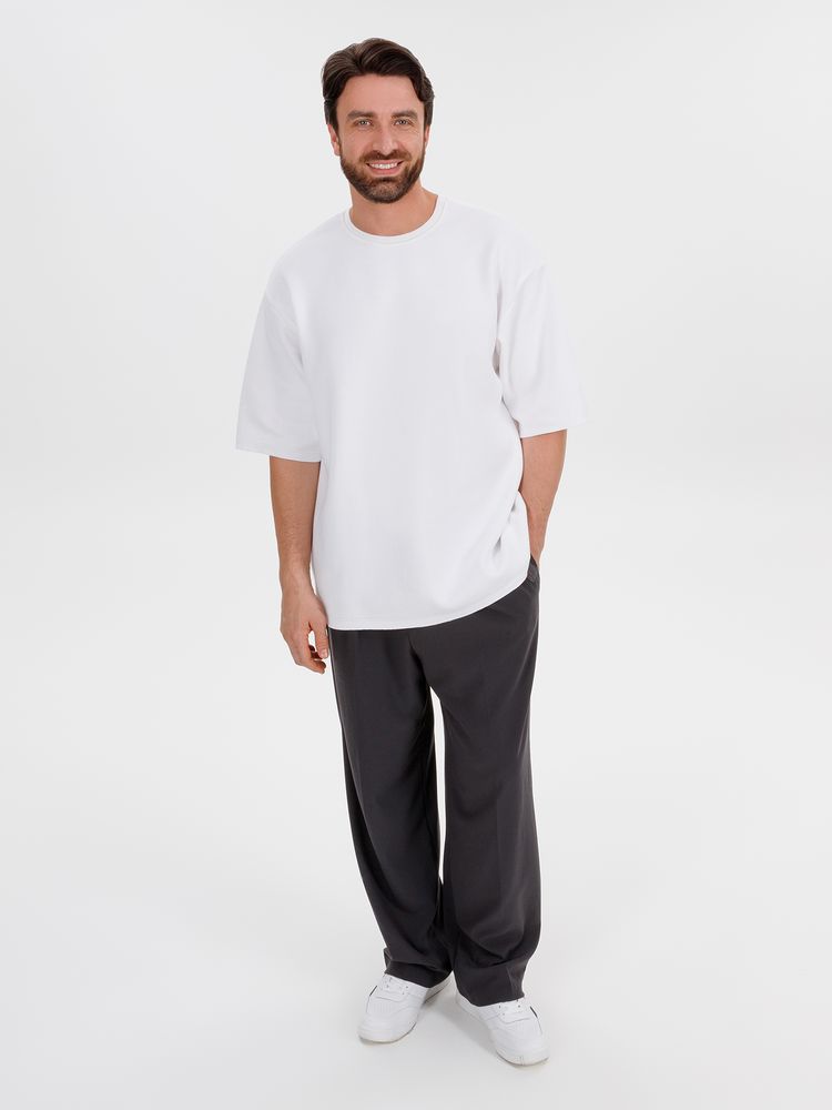 Джемпер с коротким рукавом Siluetti Volumica, молочно-белый