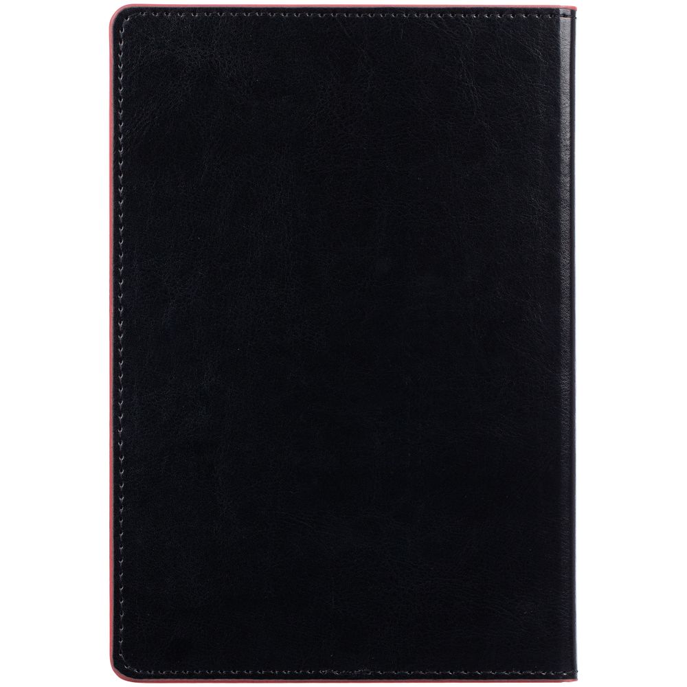 Ежедневник Alanis, недатированный, черный с красным