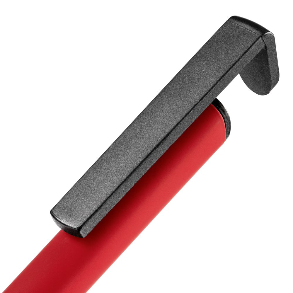 Ручка шариковая Standic с подставкой для телефона, красная Ручка шариковая Standic с подставкой для телефона, красная