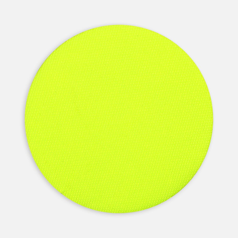 Наклейка тканевая Lunga Round, M, желтый неон