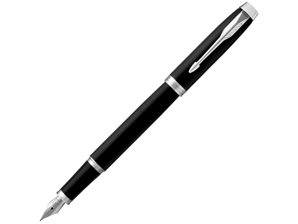 Перьевая ручка Parker IM Mat Black CT, перо: F, цвет чернил: blue, в подарочной упаковке. Перьевая ручка Parker IM Mat Black CT, перо: F, цвет чернил: blue, в подарочной упаковке.