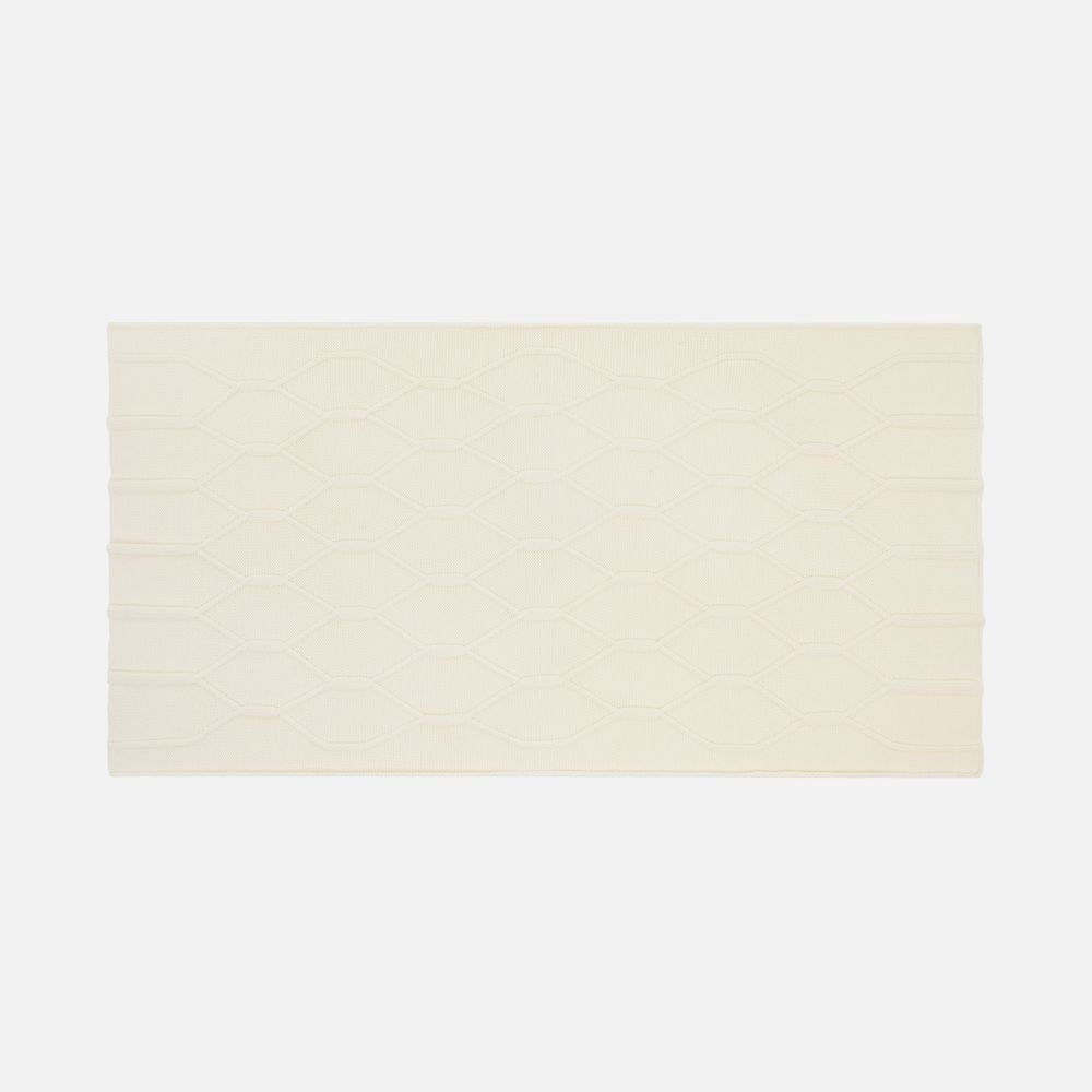 Плед Curve Verve, молочно-белый