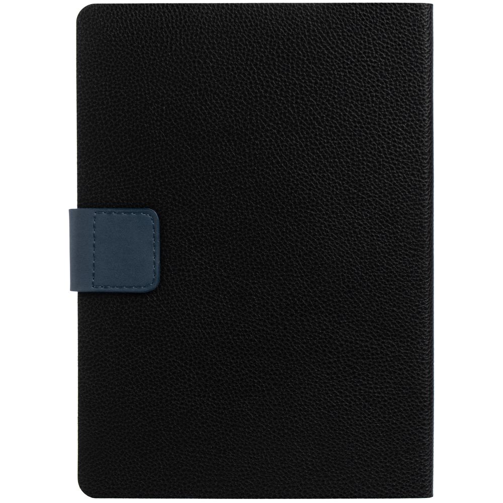 Ежедневник Boom, недатированный, черный с синим