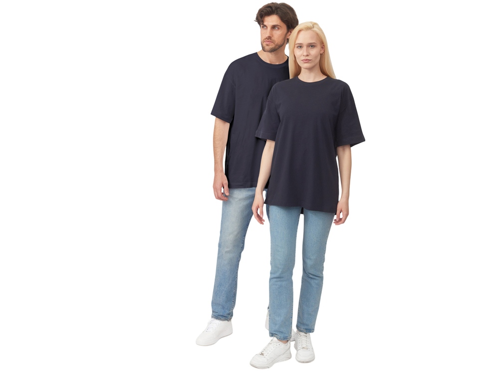 Футболка оверсайз Vienna унисекс , темно-синий