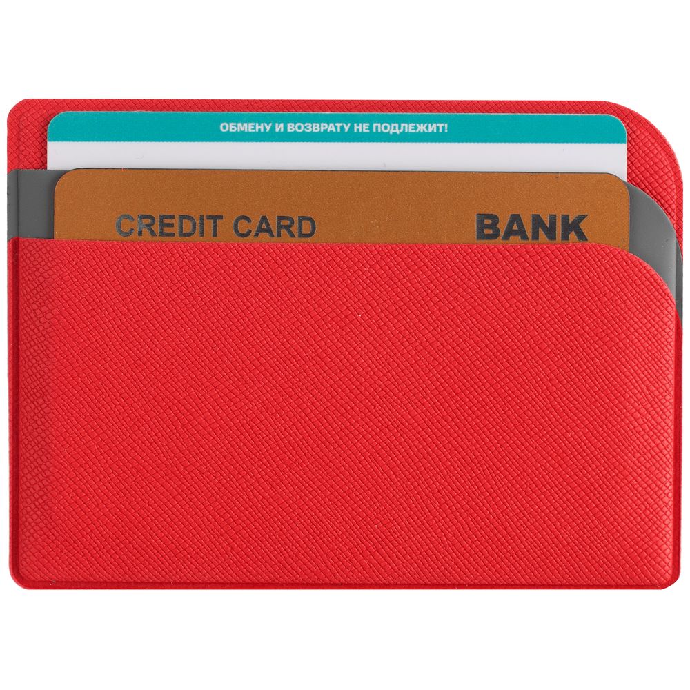 Чехол для карточек Dual, красный