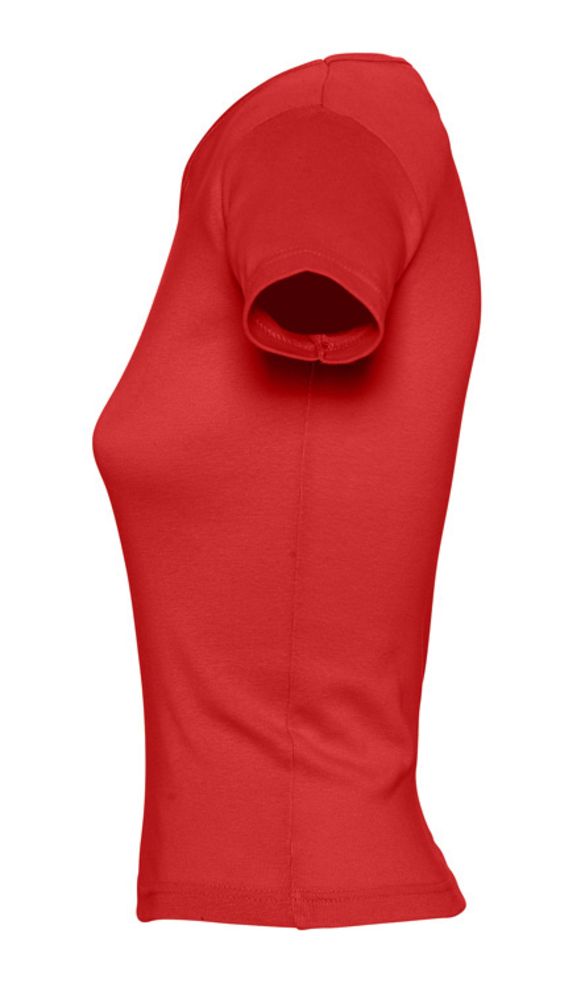 Футболка женская Lady 220 с V-образным вырезом, красная Футболка женская Lady 220 с V-образным вырезом, красная