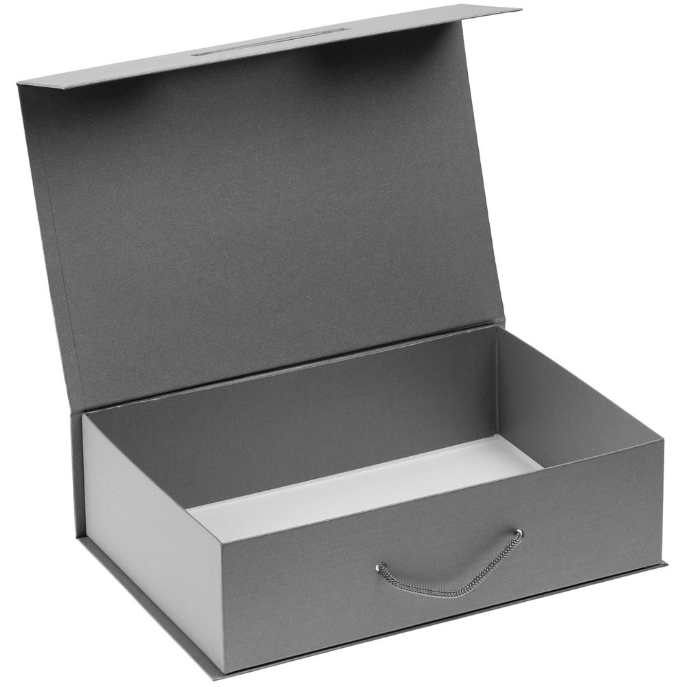 Коробка Case, подарочная, серебристая Коробка Case, подарочная, серебристая