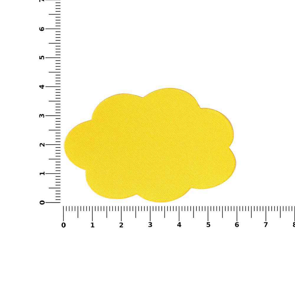 Наклейка тканевая Lunga Calum, L, желтая