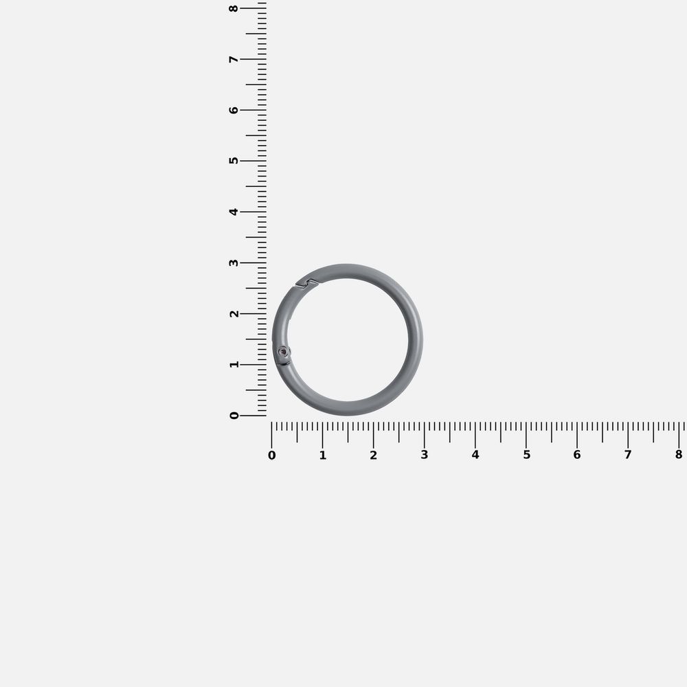 Карабин-кольцо Claus, L, серый