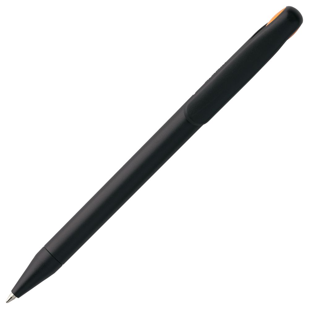 Ручка шариковая Prodir DS1 TMM Dot, черная с оранжевым Ручка шариковая Prodir DS1 TMM Dot, черная с оранжевым