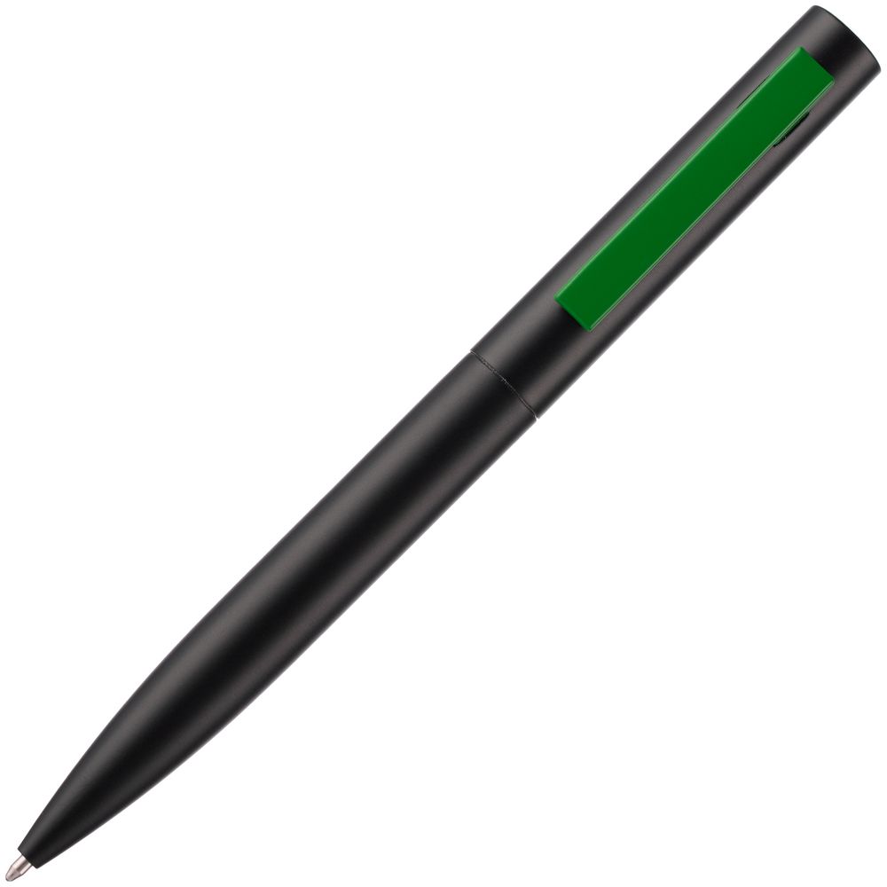 Ручка шариковая Inkolor, черная с зеленым Ручка шариковая Inkolor, черная с зеленым