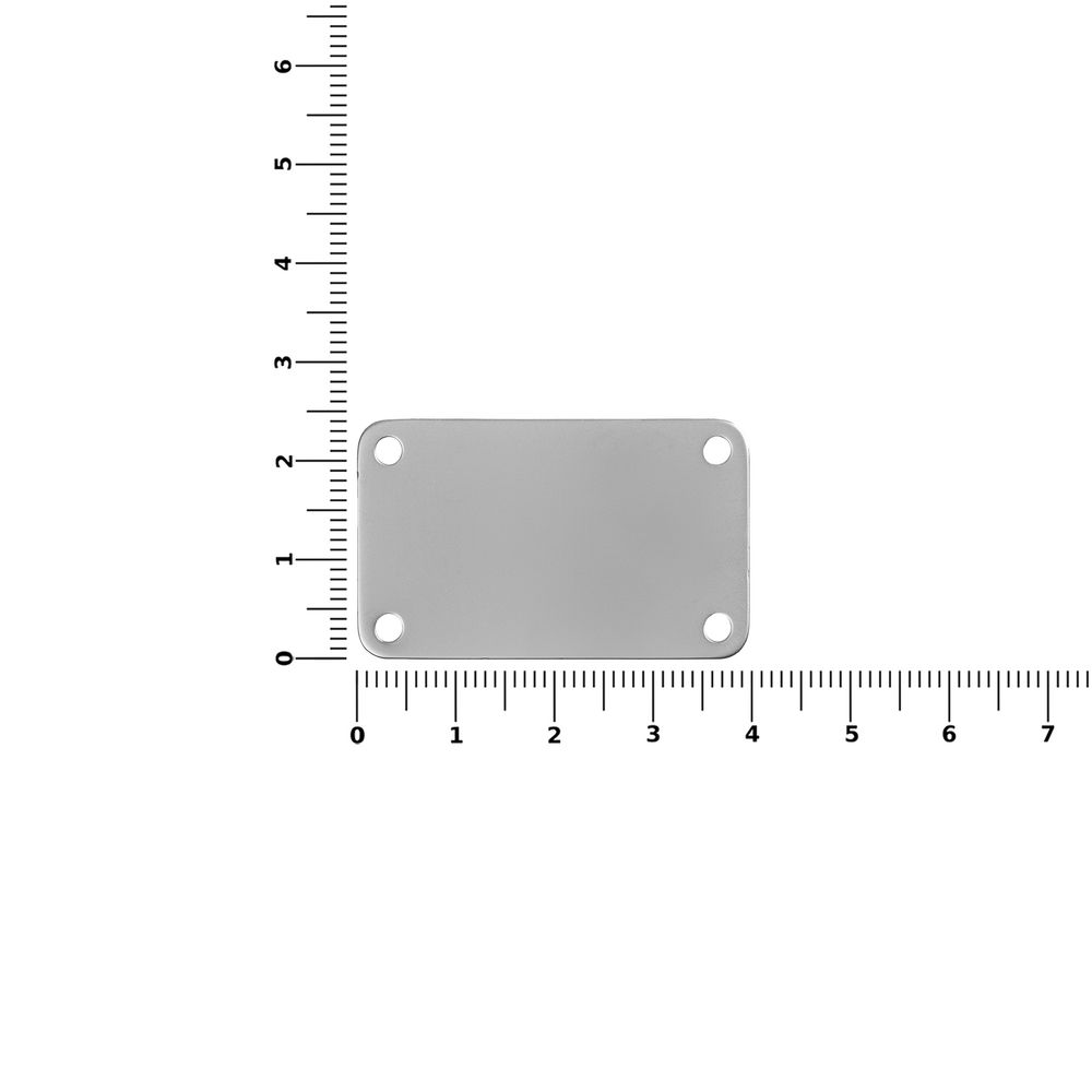 Шильдик металлический Furo, серый металлик